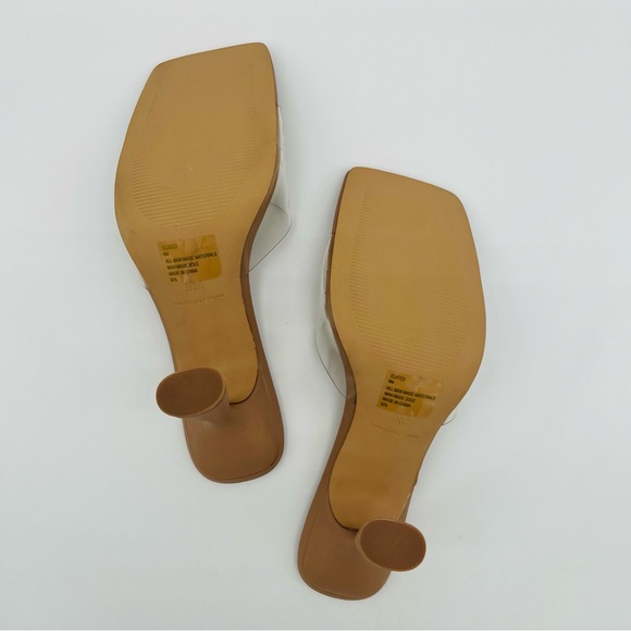 STEVE MADDEN Women's Elated Slide Sandal Tan Lucite - Picture 10 of 11